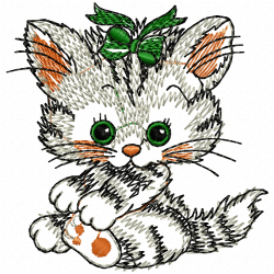 Cats Embroidery Design 1 Cats Embroidery Design 1